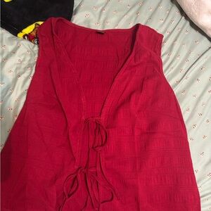 SHEIN Vibrant Red Top